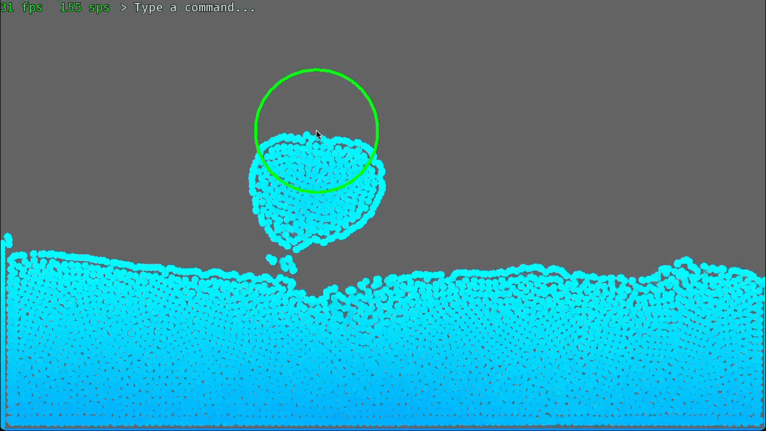 simple fast particle simulator
